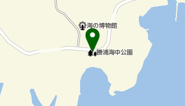 勝浦海中公園の地図画像