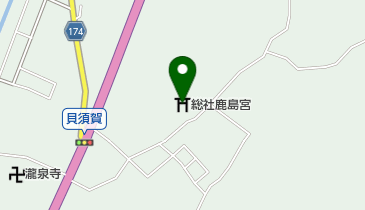 総社鹿島宮の地図画像