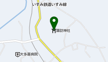 諏訪神社の地図画像