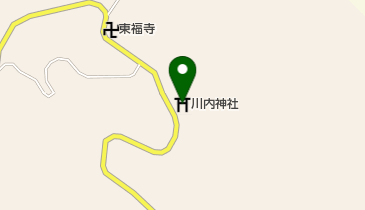 川内神社の地図画像