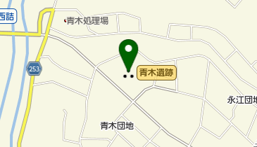 青木遺跡の地図画像