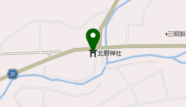 北野神社の地図画像
