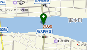 新大橋の地図画像