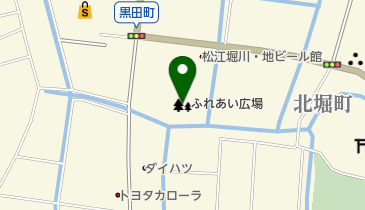 ふれあい広場の地図画像