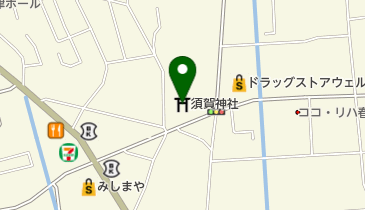 須賀神社の地図画像