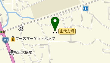 山代方墳の地図画像