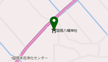国信八幡神社の地図画像