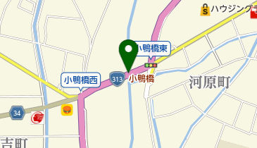 小鴨橋の地図画像