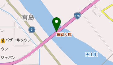 豊岡大橋の地図画像