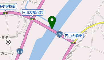 円山大橋の地図画像