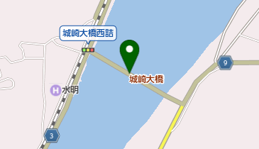 城崎大橋の地図画像