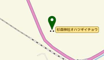 杉森神社オハツギイチョウの地図画像