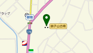 銚子山古墳の地図画像