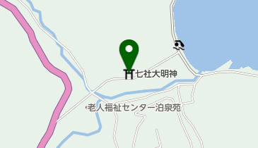 七社大明神の地図画像
