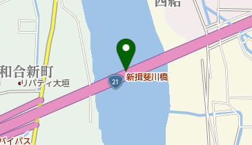 新揖斐川橋の地図画像