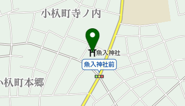 魚入神社の地図画像