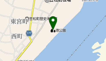 港公園の地図画像