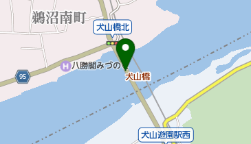 犬山橋の地図画像