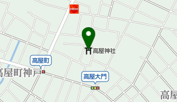 高屋神社の地図画像