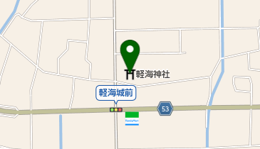 軽海神社の地図画像