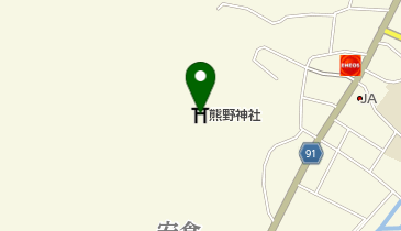 熊野神社の地図画像