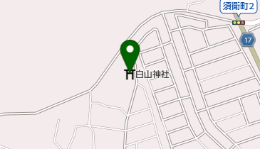 白山神社の地図画像