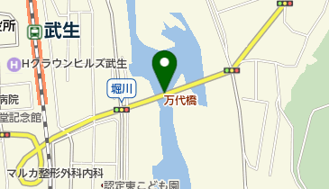 万代橋の地図画像