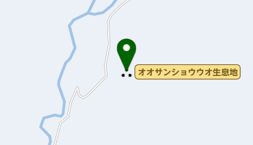 オオサンショウウオ生息地の地図画像