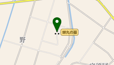 蝉丸の墓の地図画像