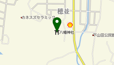 八幡神社の地図画像