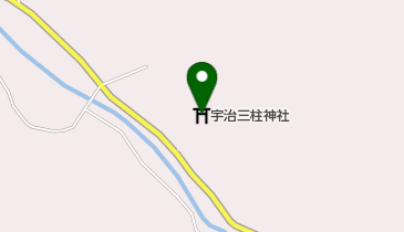 宇治三柱神社の地図画像