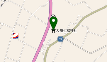 大州七椙神社の地図画像
