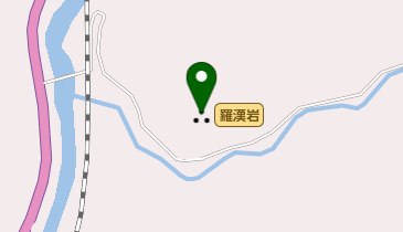 羅漢岩の地図画像