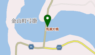 馬瀬大橋の地図画像