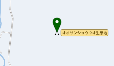 オオサンショウウオ生息地の地図画像