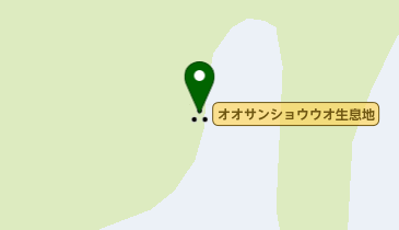 オオサンショウウオ生息地の地図画像