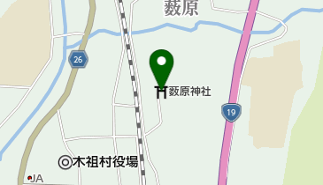 薮原神社の地図画像