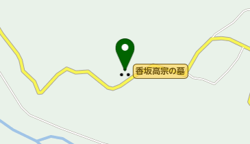 香坂高宗の墓の地図画像