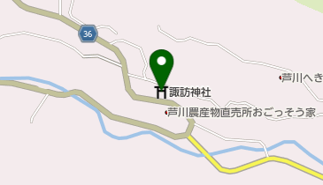 諏訪神社の地図画像