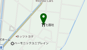 七面社の地図画像