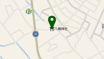 八幡神社の地図画像