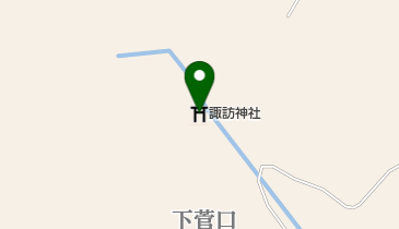 諏訪神社の地図画像