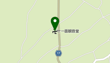 十一面観音堂の地図画像