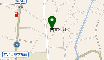 蓑笠神社の地図画像