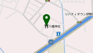 八幡神社の地図画像