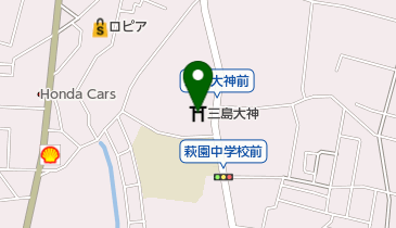 三島大神の地図画像