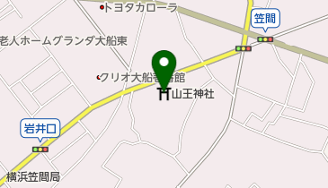 山王神社の地図画像