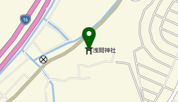 浅間神社の地図画像
