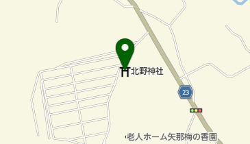 北野神社の地図画像