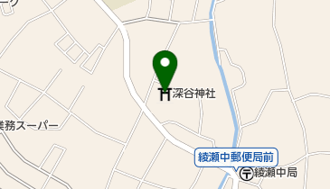 深谷神社の地図画像